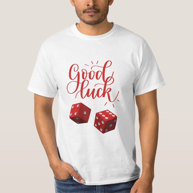 Camiseta dados do dia de sorte (Frente)