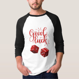 Camiseta dados do dia de sorte