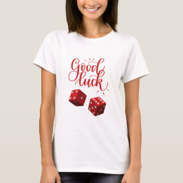 Camiseta dados do dia de sorte