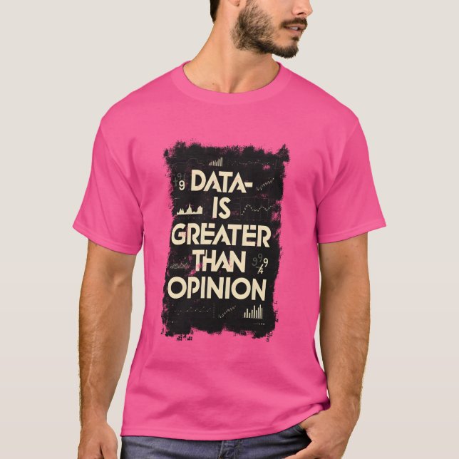 Camiseta Dados, Estatísticas, Análise de Dados, Cientista d (Frente)