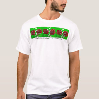 Camiseta Dados III de Las Vegas (parte dianteira)