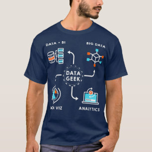 Camiseta Dados para Analistas e Engenheiros de Cientistas d
