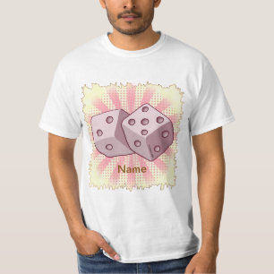 Camiseta Dados Rosa 