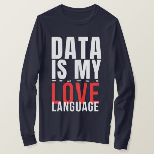 Camiseta Dados São Meu Idioma do Amor - Divertido Cientista