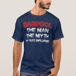 Camiseta dadpool o homem a má influência vintage