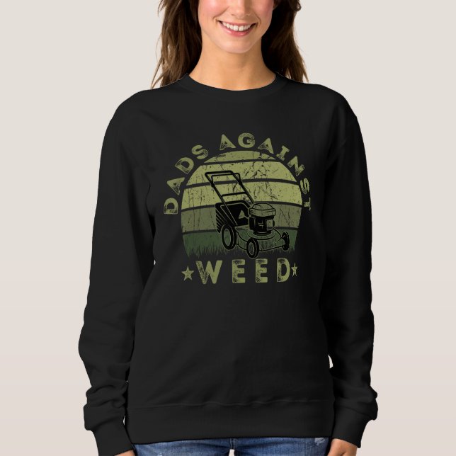 Camiseta Dads Against Weed Lawn Mowing Vintage (Frente)