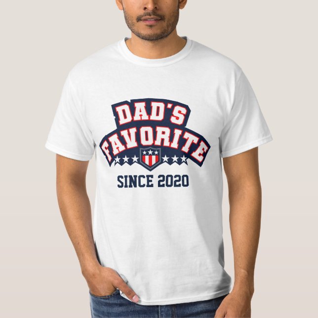 Camiseta Dad's Favorite Athletic Customizable   (Frente)