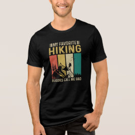 Camiseta Dad's Favorite Hiking Buddies Retro Sunset