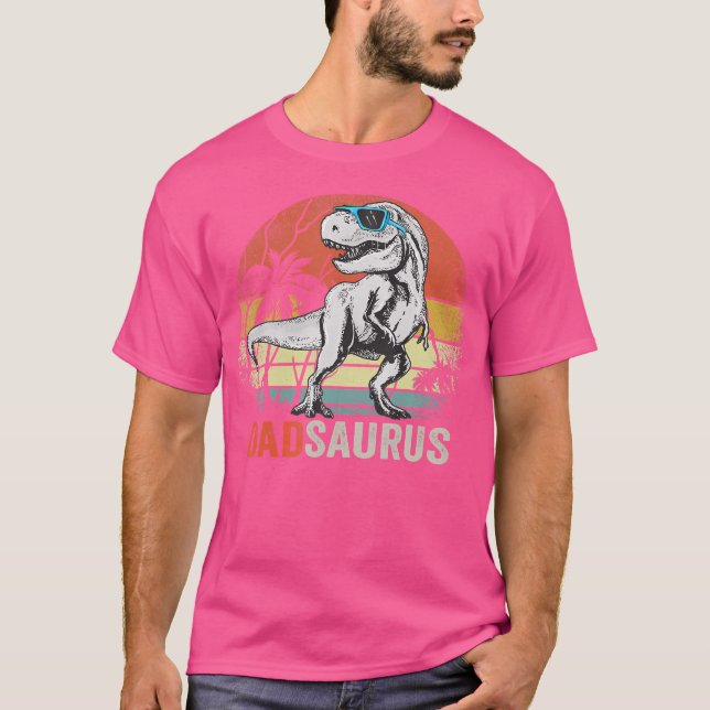 Camiseta Dadsaurus Dinosaur Pai Surus T Rex Pai Papa (Frente)