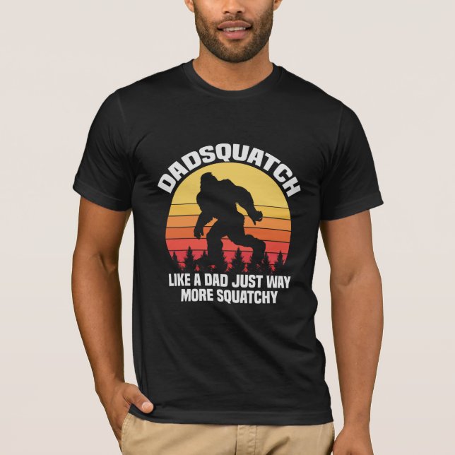 Camiseta Dadsquatch Como Um Pai Engraçado Dia do Pai (Frente)