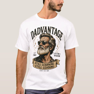Camiseta DADVANTAGE Ainda Aprendendo Ainda Liderando Dad Re