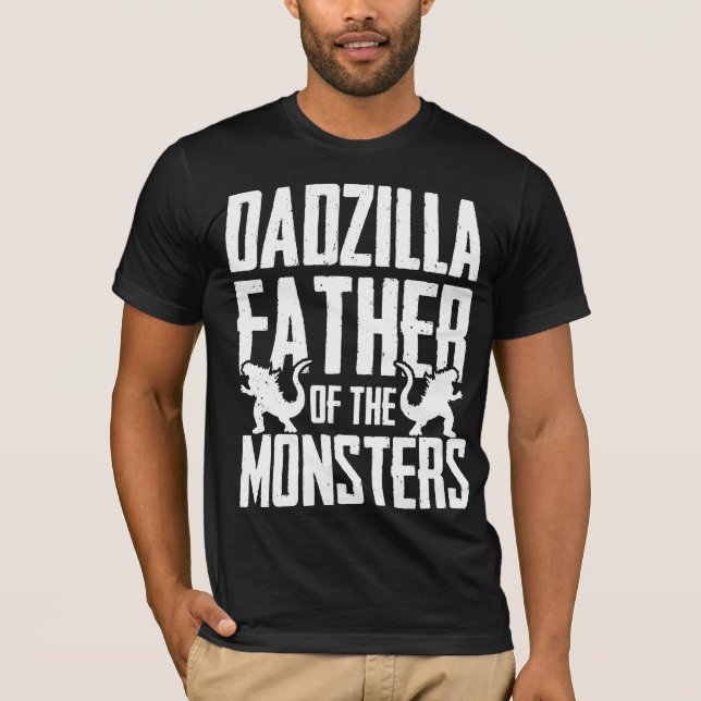 Camiseta Dadzilla Padre dos Monstros Engraçado (Frente)