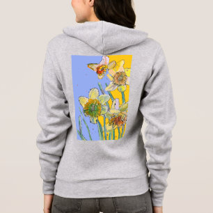 Camiseta Daffodil floral Watercolor Art Flower Patterno Hoo
