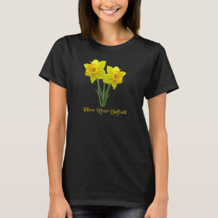Camiseta Daffodil Yellow River Daffodils Flor Botânico
