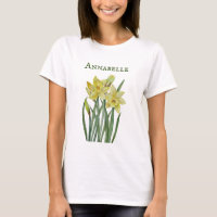 Daffodils De Aquarela Ilustração De Retrato De Flo