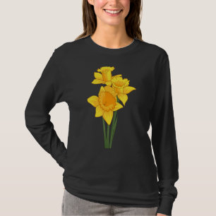 Camiseta Daffodils Flores Estilo Floral Primavera Páscoa Ga