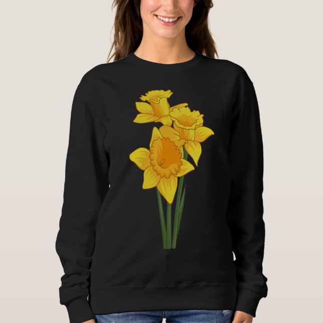 Camiseta Daffodils Flores Estilo Floral Primavera Páscoa Ga (Frente)