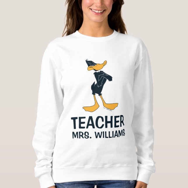 Camiseta DAFFY DUCK™ com professor cruzado de armas (Frente)