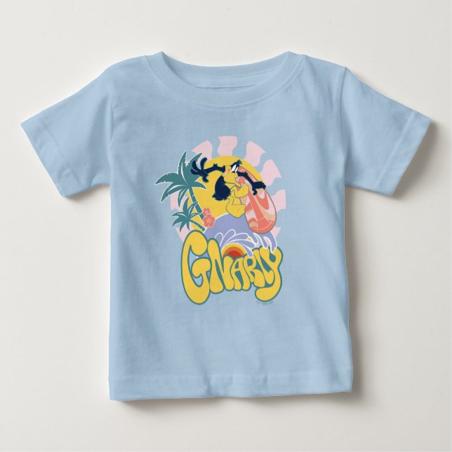 Camiseta DAFFY DUCK™ Surfing - Gnarly (Frente)