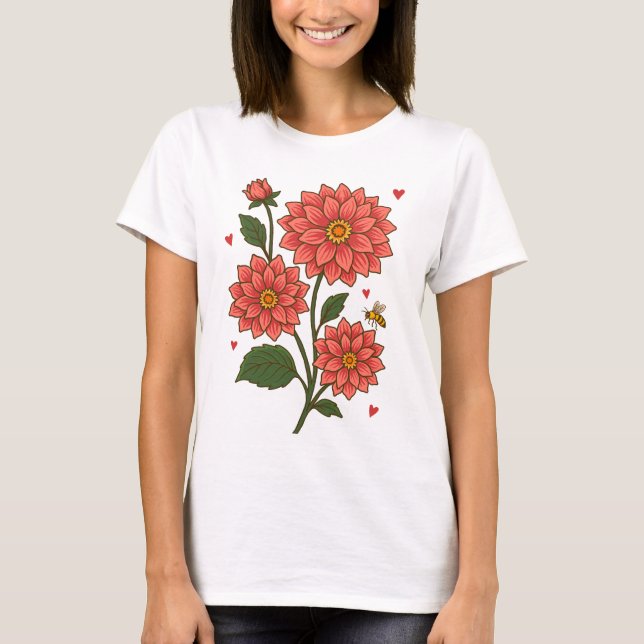 Camiseta Dahlia Flower (Frente)