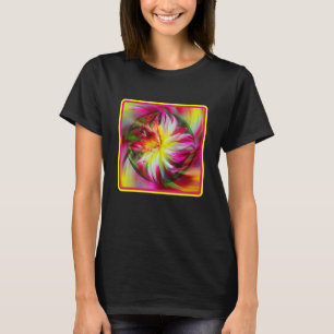 Camiseta Dahlia Flower Floral Abstrato Art