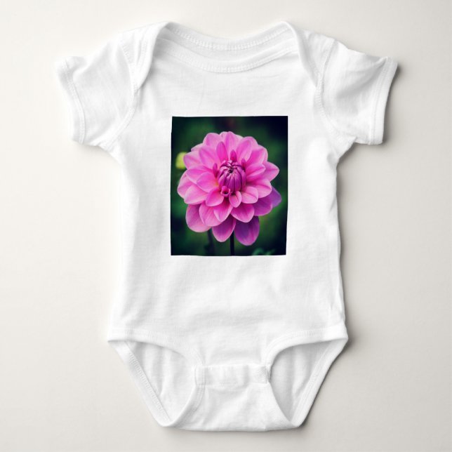 Camiseta Dahlia Rosa (Frente)