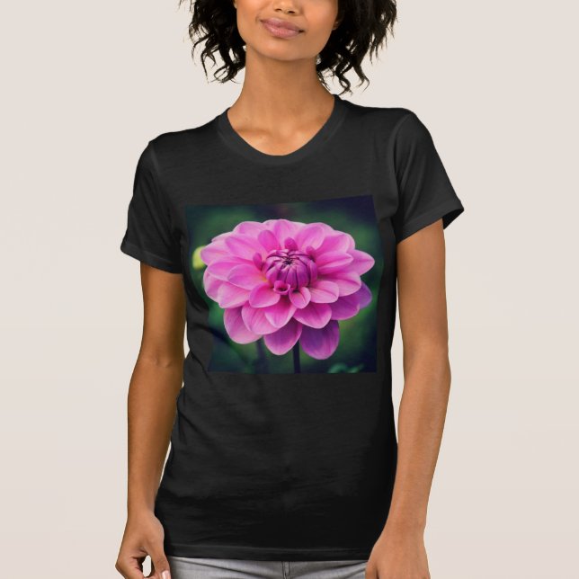 Camiseta Dahlia Rosa (Frente)