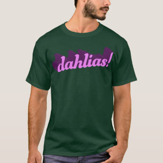 Camiseta dahlias 3D