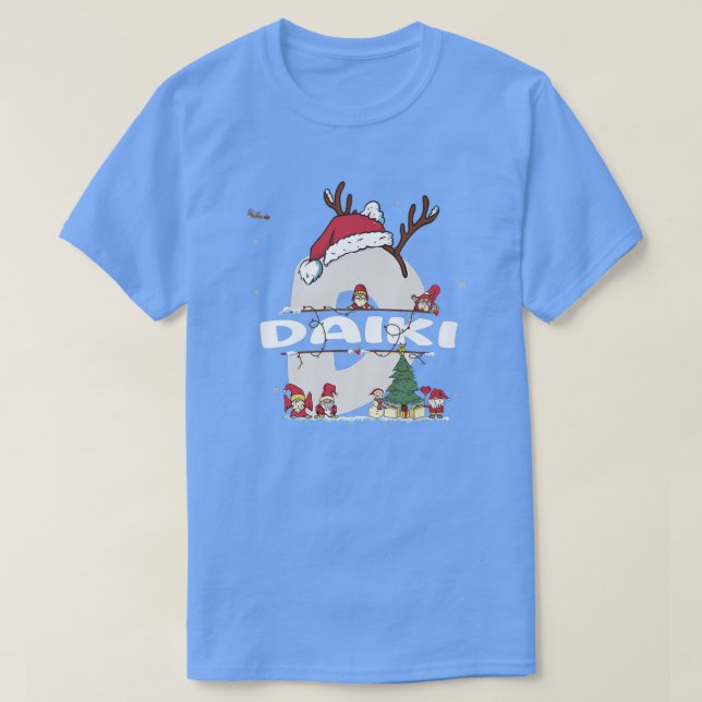 Camiseta Daiki Christmas w Daiki Name para xmas engraçados (Frente do Design)