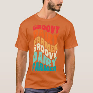 Camiseta Dairy Farmer Vintage Retro 60s 70s 80s Vibes