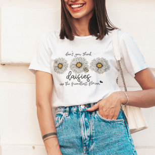 Camiseta Daisies e Bee Wildflower