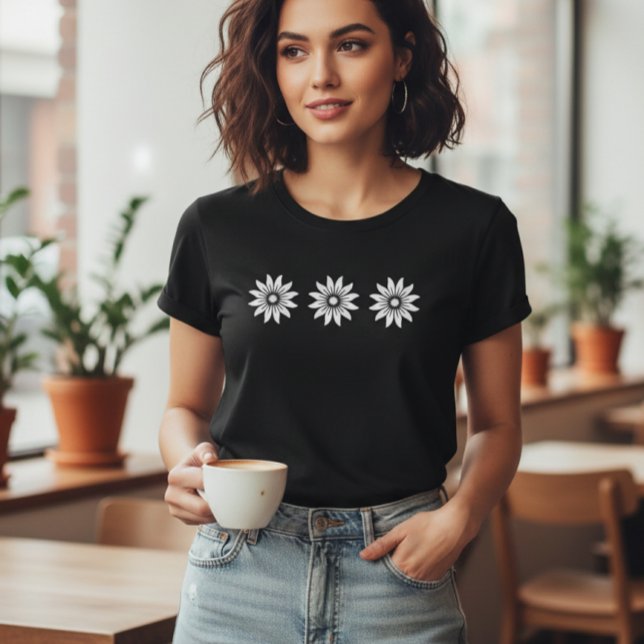 Camiseta Daisies Flower Tshirt Flowers, Women's Oversized (Criador carregado)