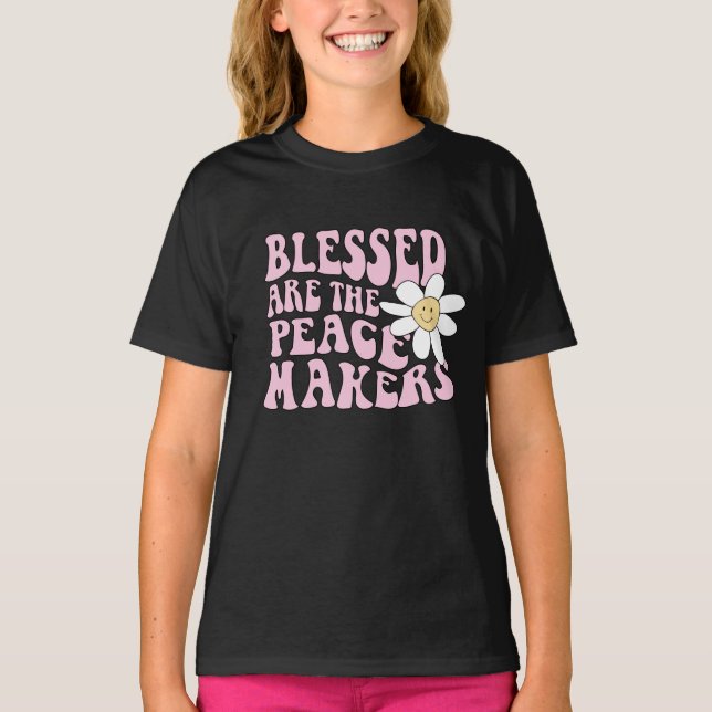 Camiseta Daisy and Peace Makers Slogan (Frente)