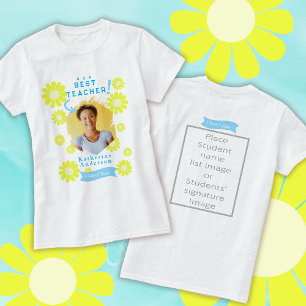 Camiseta Daisy Best Teacher Photo White