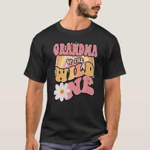 Camiseta Daisy Birthday vovó Wild One Boho primeiro anivers