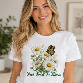 Camiseta Daisy & Butterfly Bloom