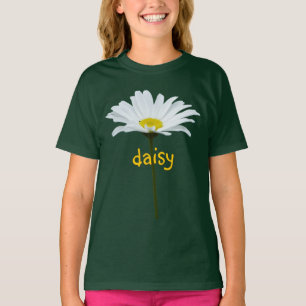 Camiseta Daisy de Menina Camisa Costeira Orgânica