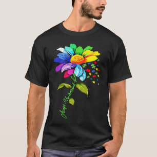 Camiseta Daisy Floral Autismo Accept Entenda Lo