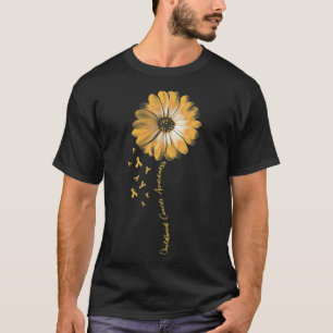 Camiseta Daisy Flower Chilhood Cancer Awarness Difes
