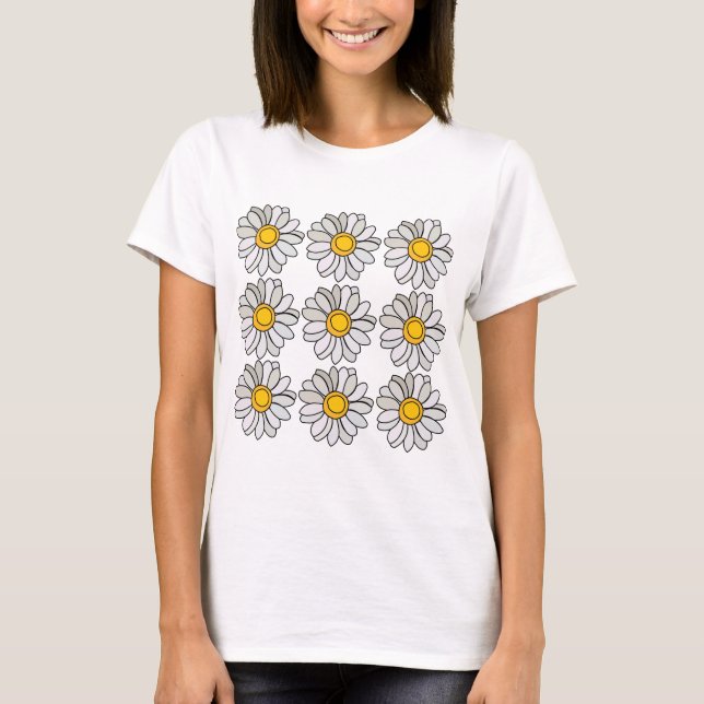 Camiseta Daisy Flower Floral Daisy (Frente)