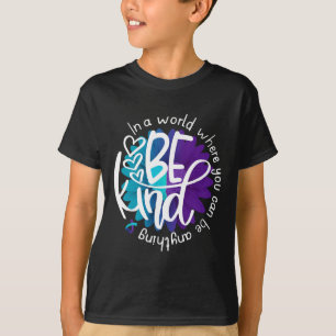 Camiseta Daisy Flower Seja gentil com a prevenção do suicíd