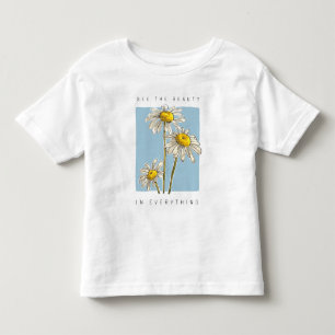 Camiseta Daisy Flowers Beauty Slogan