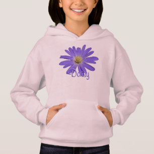 Camiseta Daisy Hoodie Sweatshirt personalizada da garota, D
