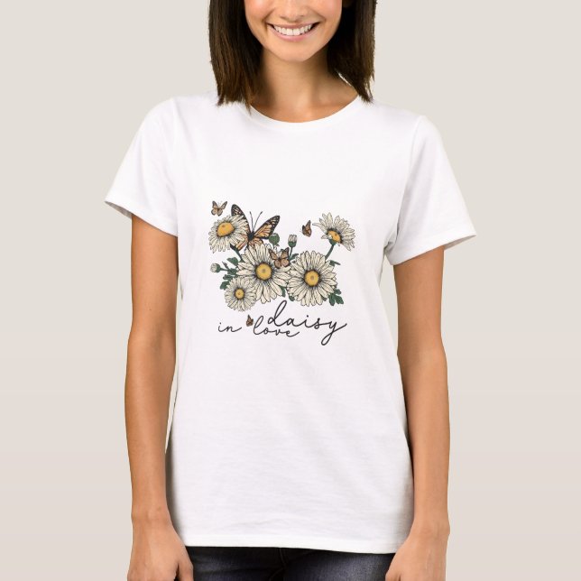 Camiseta Daisy In Love Wildflower (Frente)
