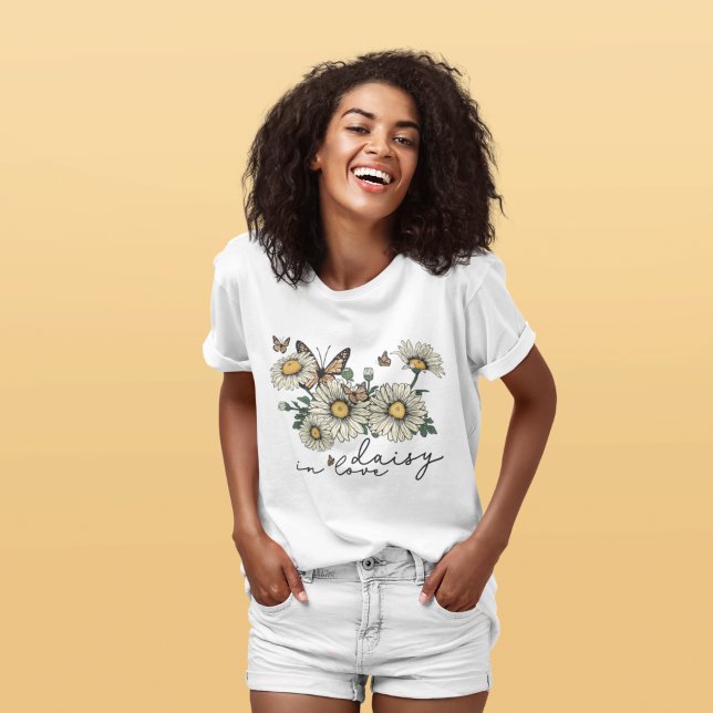 Camiseta Daisy In Love Wildflower T Shirt (Criador carregado)