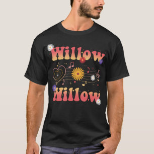 Camiseta Daisy Music Willow Primeiro Nome Eu Amo Willow Gro
