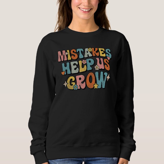 Camiseta Daisy Positive Growth Mindset Retro Teacher Back T (Frente)