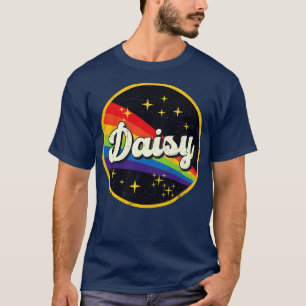 Camiseta Daisy Rainbow No Espaço Vintage GrungeStyle
