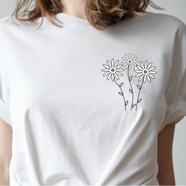 Camiseta Daisy Shirt, Wildflower Shirt, Floral Shirt Gift (Criador carregado)