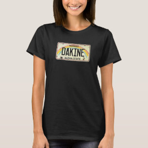 Camiseta Dakine License Plate Aloha Partido Havaí Rainbow H